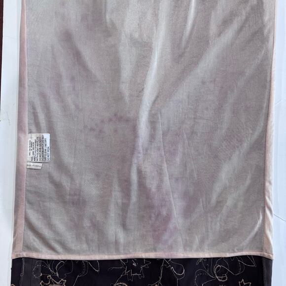 Mandalay Y2K Taupe Midi Dress with peach pearl beads, lace, sequence, sz 8 - Picture 9 of 12